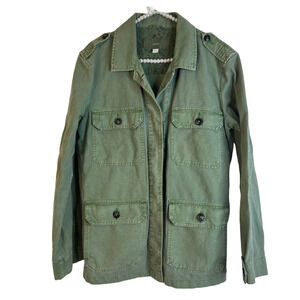 CLOSED Clothing Traveller's Joy Military Inspired Canvas Jacket SZ L